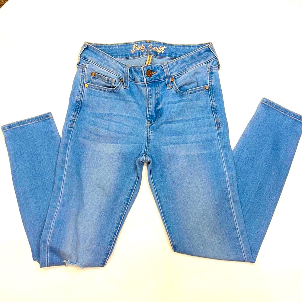 Celebrity Pink Destructed Skinny Jeans